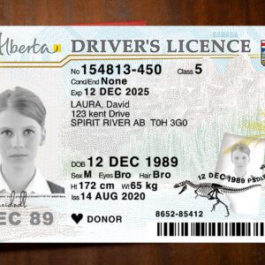 Alberta Canada Driver License