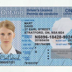 Fake Ontario Driver License